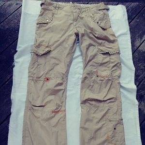 Miss me khaki cargo pants